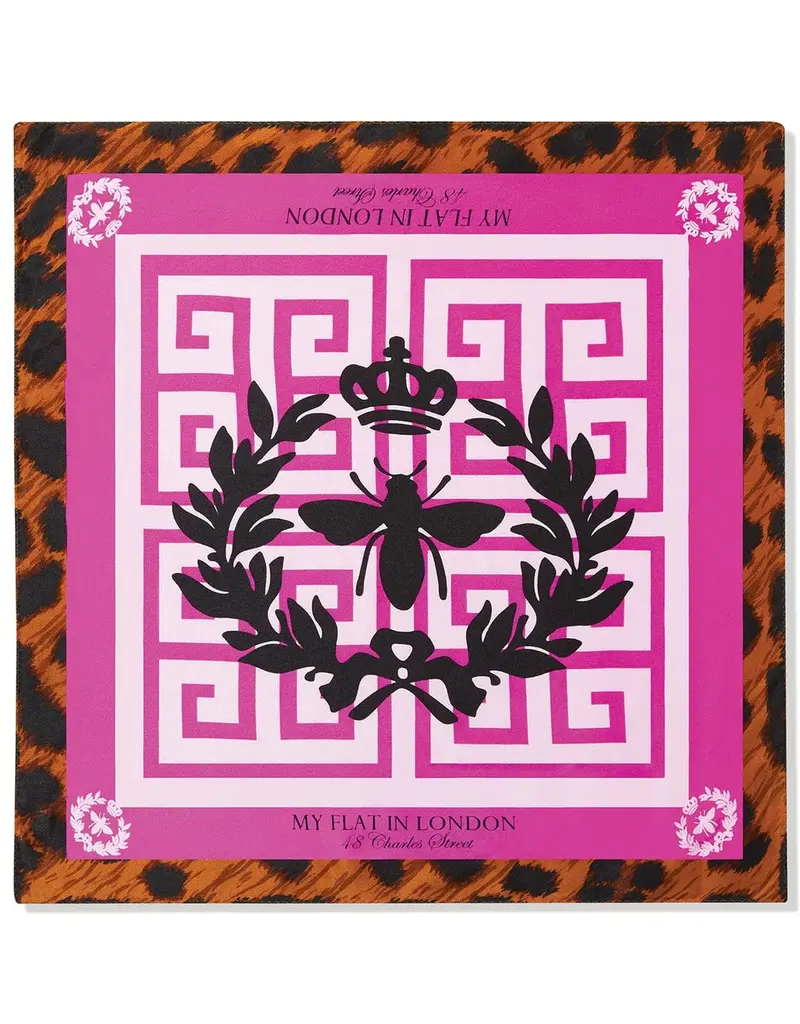 Purple Keys Print Scarf