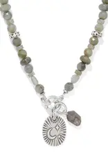 Token Charm Labradorite Necklace