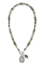 Token Charm Labradorite Necklace