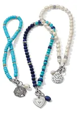 Token Charm Lapis Turquoise Necklace