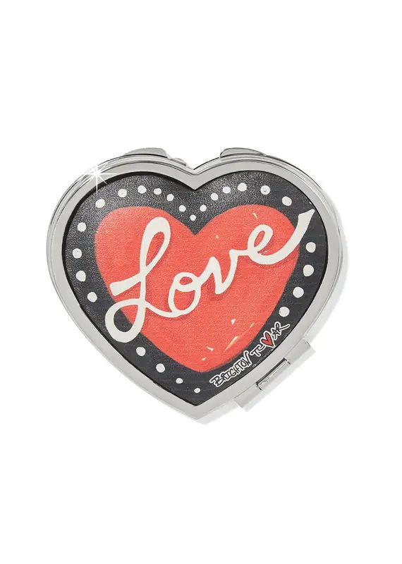 BFF Heart Compact Mirror