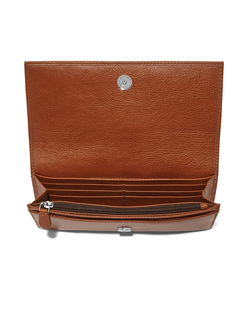 Ferrara Via Via Large Wallet in Russet