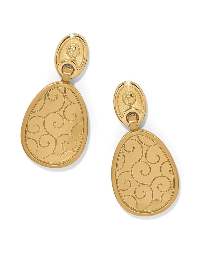 Meridian Geo Large Post Drop In Gold