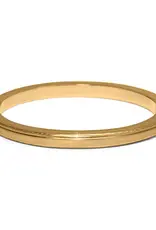 Meridian Orbit Hinged Bangle in Gold