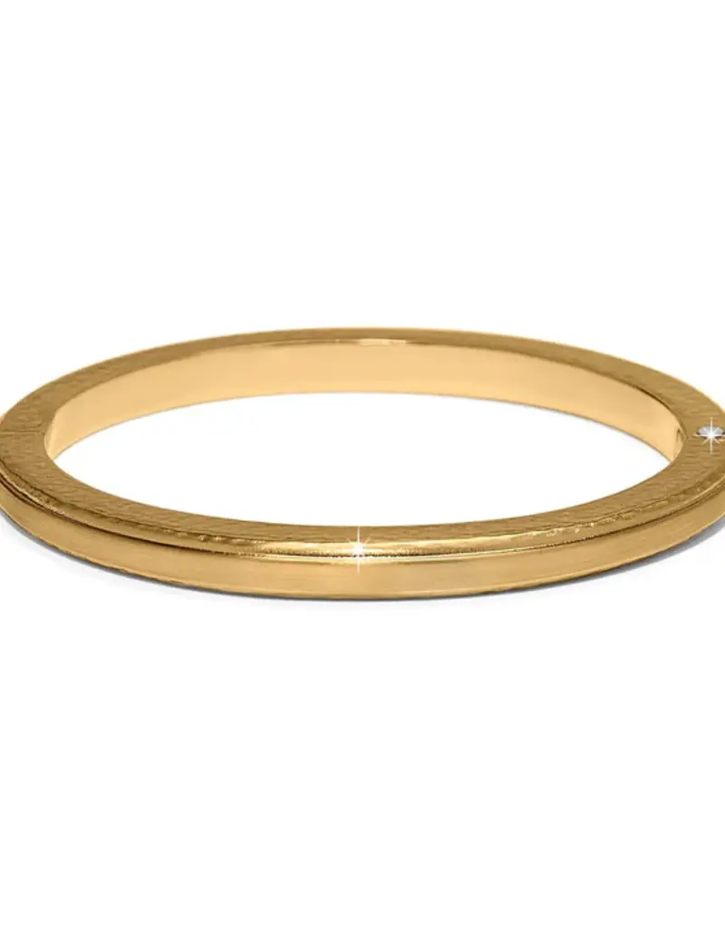 Meridian Orbit Hinged Bangle in Gold
