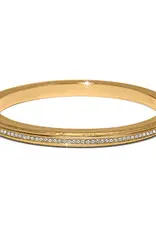 Meridian Orbit Hinged Bangle in Gold