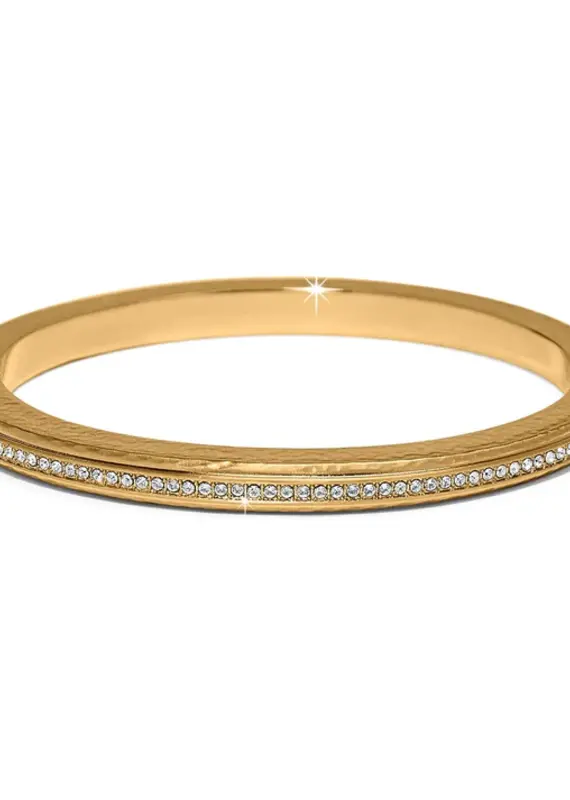 Meridian Orbit Hinged Bangle in Gold