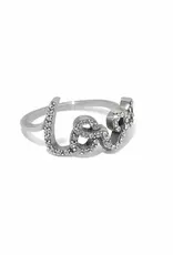 Love Script Sparkle Ring