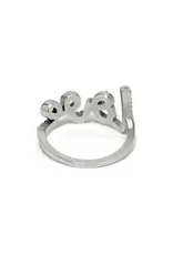 Love Script Sparkle Ring