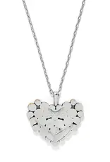 Pebble Edge Heart Necklace