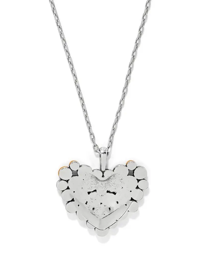 Pebble Edge Heart Necklace