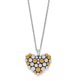 Pebble Edge Heart Necklace