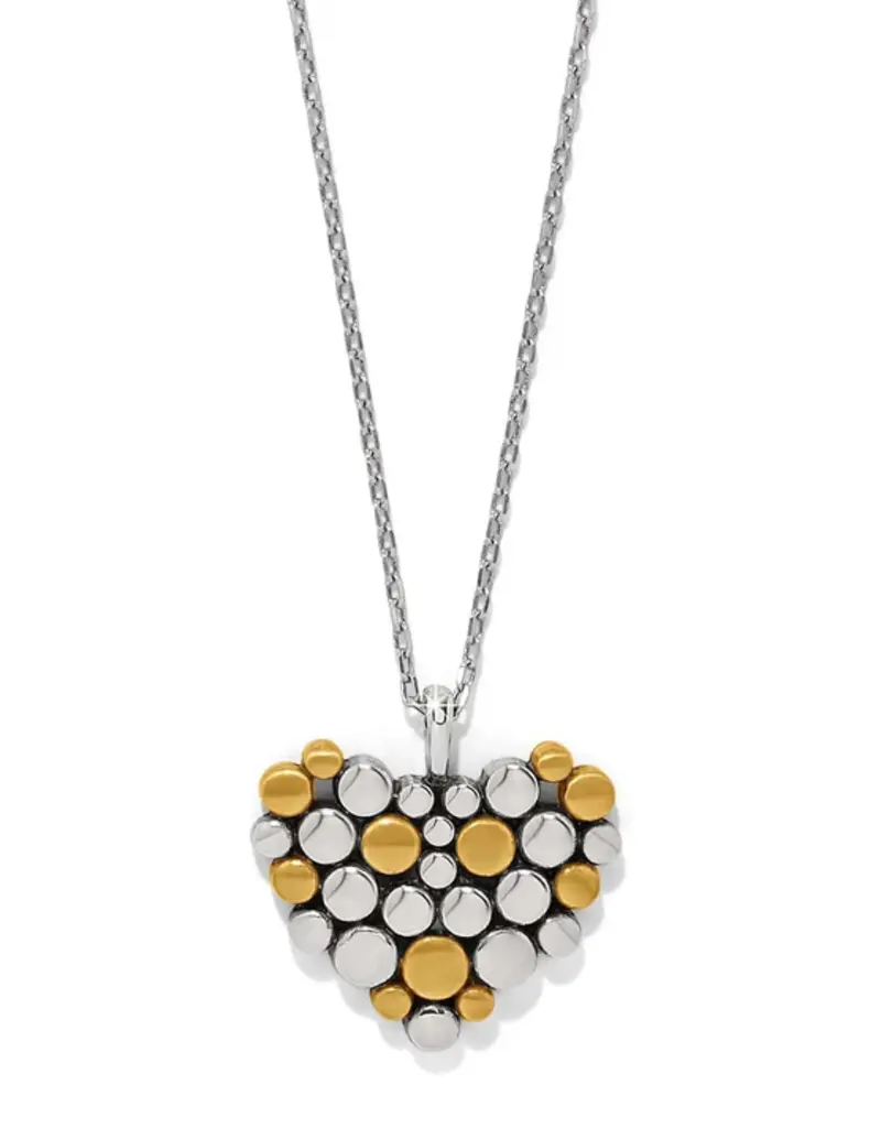 Pebble Edge Heart Necklace