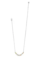 Pebble Edge Crescent Bar Necklace