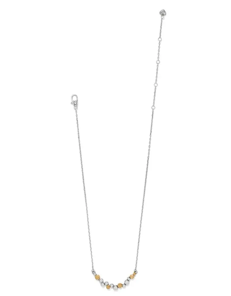 Pebble Edge Crescent Bar Necklace