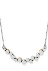 Pebble Edge Crescent Bar Necklace
