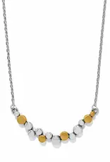 Pebble Edge Crescent Bar Necklace