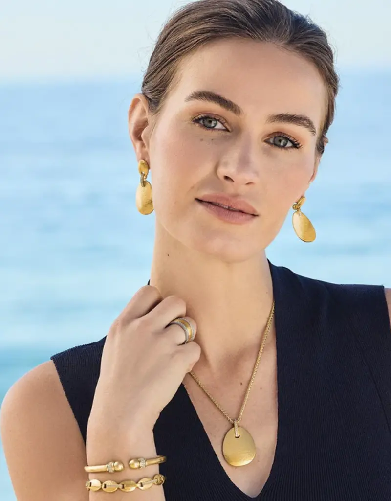 Meridian Orbit Large Pendant in Gold