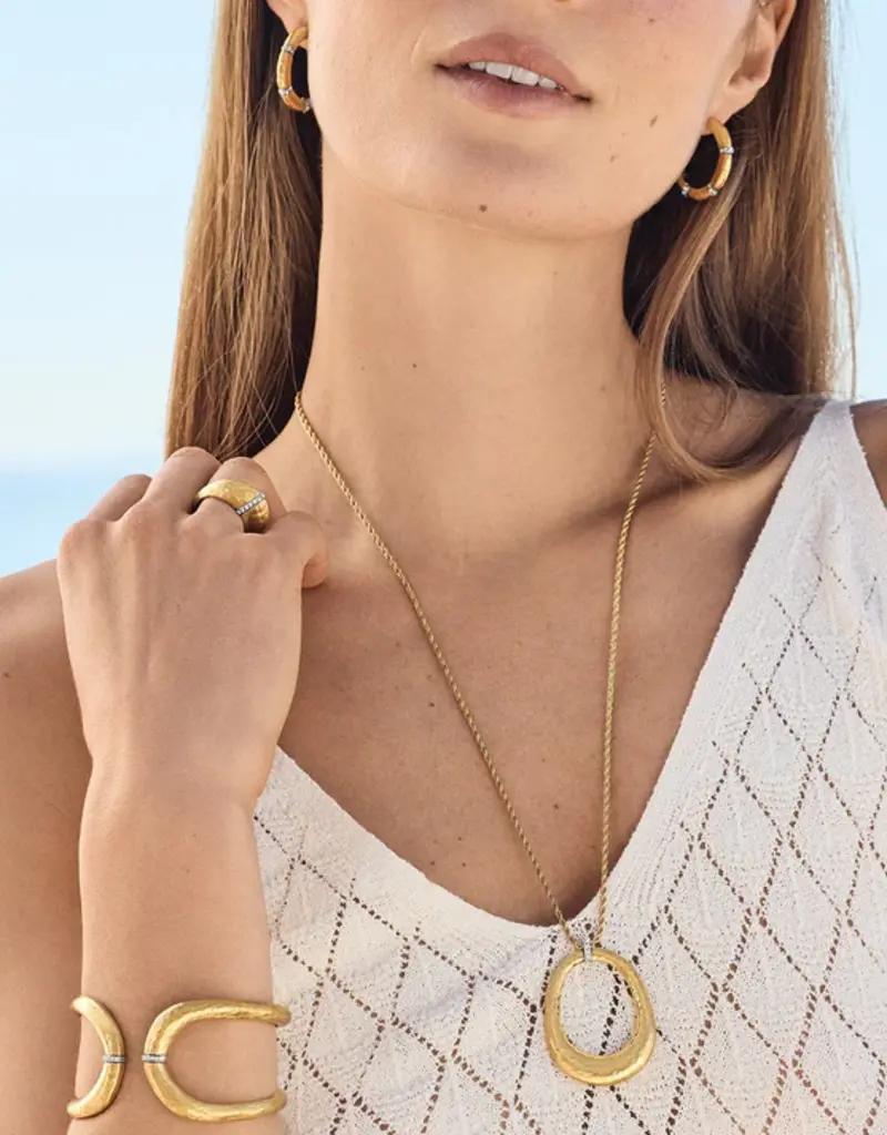 Meridian Geo Open Ring Pendant