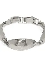 Meridian Orbit Link Bracelet in SIlver