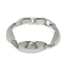 Meridian Orbit Link Bracelet in SIlver