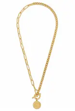 J.HOFFMAN'S Stacie Toggle Chain Coin Necklace