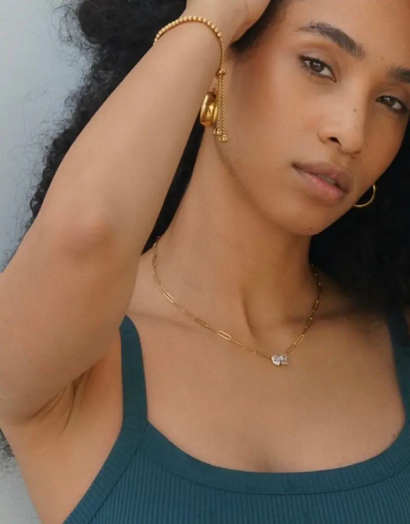 J.HOFFMAN'S Cecilia Toi Et Moi Necklace- Gold