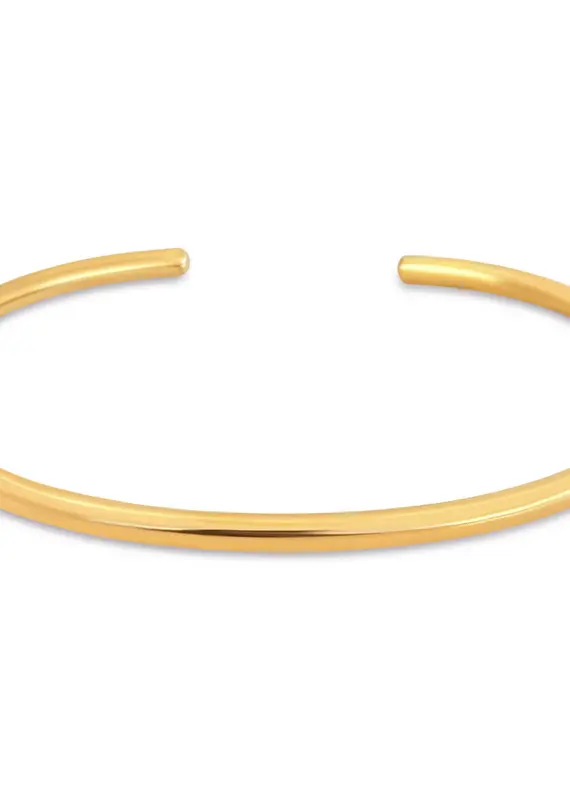 J.HOFFMAN'S Charlie Cuff Bracelet- Gold