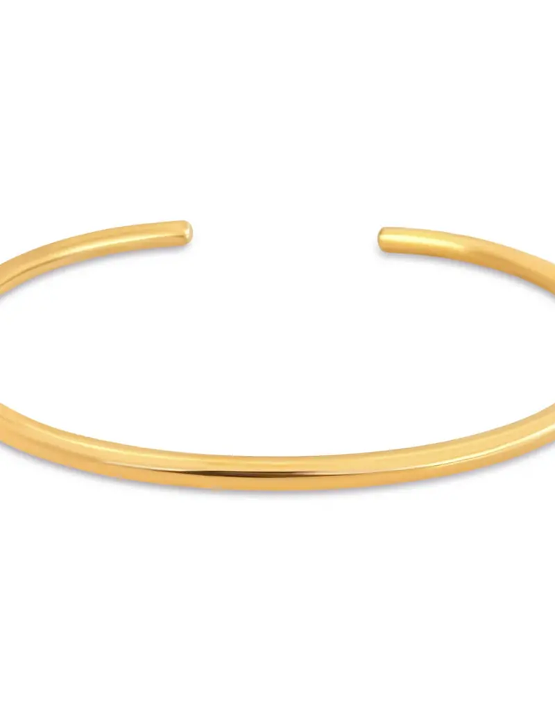 J.HOFFMAN'S Charlie Cuff Bracelet- Gold