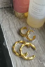 J.HOFFMAN'S Cosa Medium Hoop Earrings- Gold