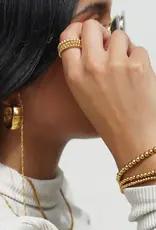 J.HOFFMAN'S Cosa Medium Hoop Earrings- Gold