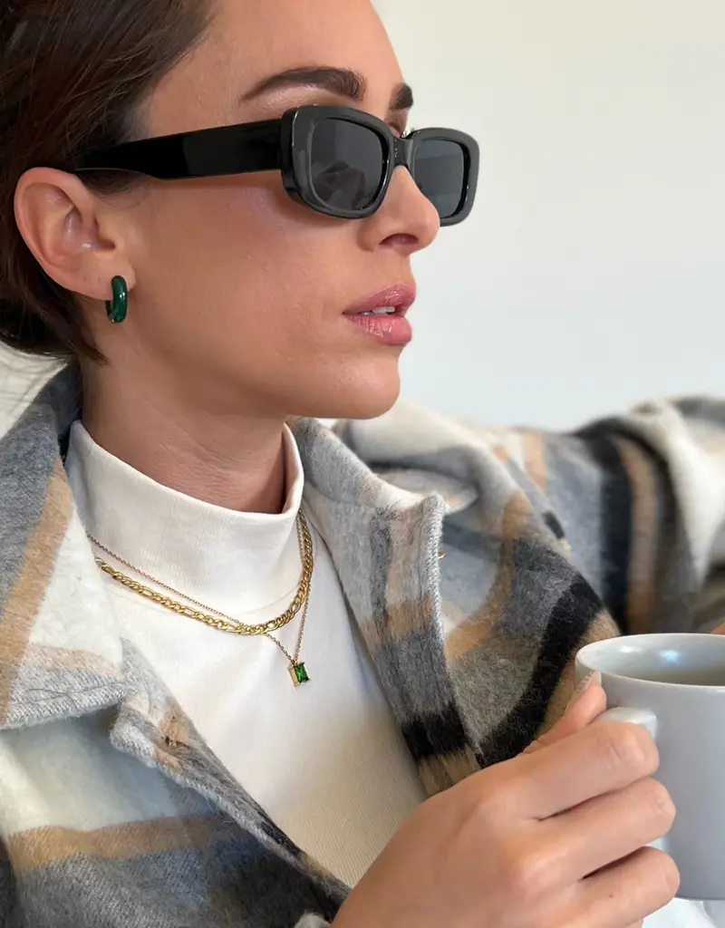 J.HOFFMAN'S Emily Figaro Chain Necklace- Gold