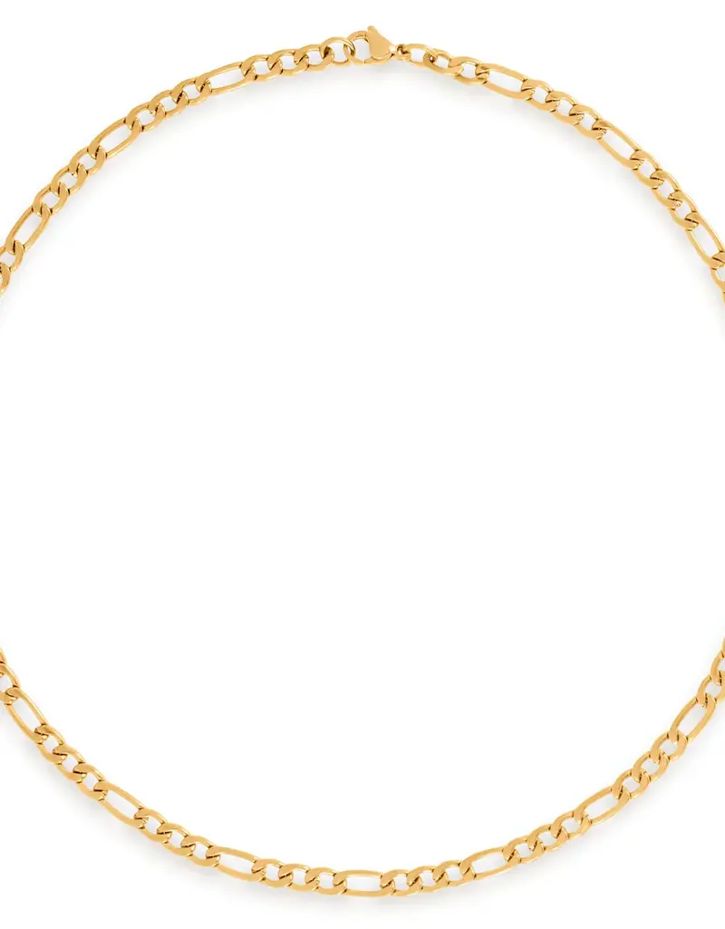 J.HOFFMAN'S Emily Figaro Chain Necklace- Gold