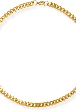 J.HOFFMAN'S Liam Cuban Chain Necklace- Gold