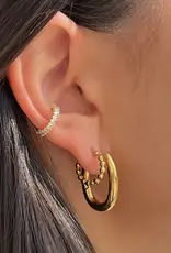 J.HOFFMAN'S Priscilla Baguette Ear Cuff- Gold