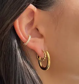 J.HOFFMAN'S Priscilla Baguette Ear Cuff- Gold