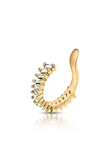J.HOFFMAN'S Priscilla Baguette Ear Cuff- Gold