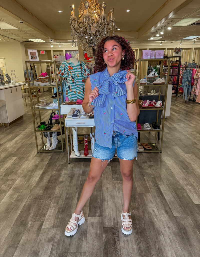 J.HOFFMAN'S Cherry Picnic Top