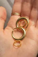 J.HOFFMAN'S Corinne Huggie- Gold