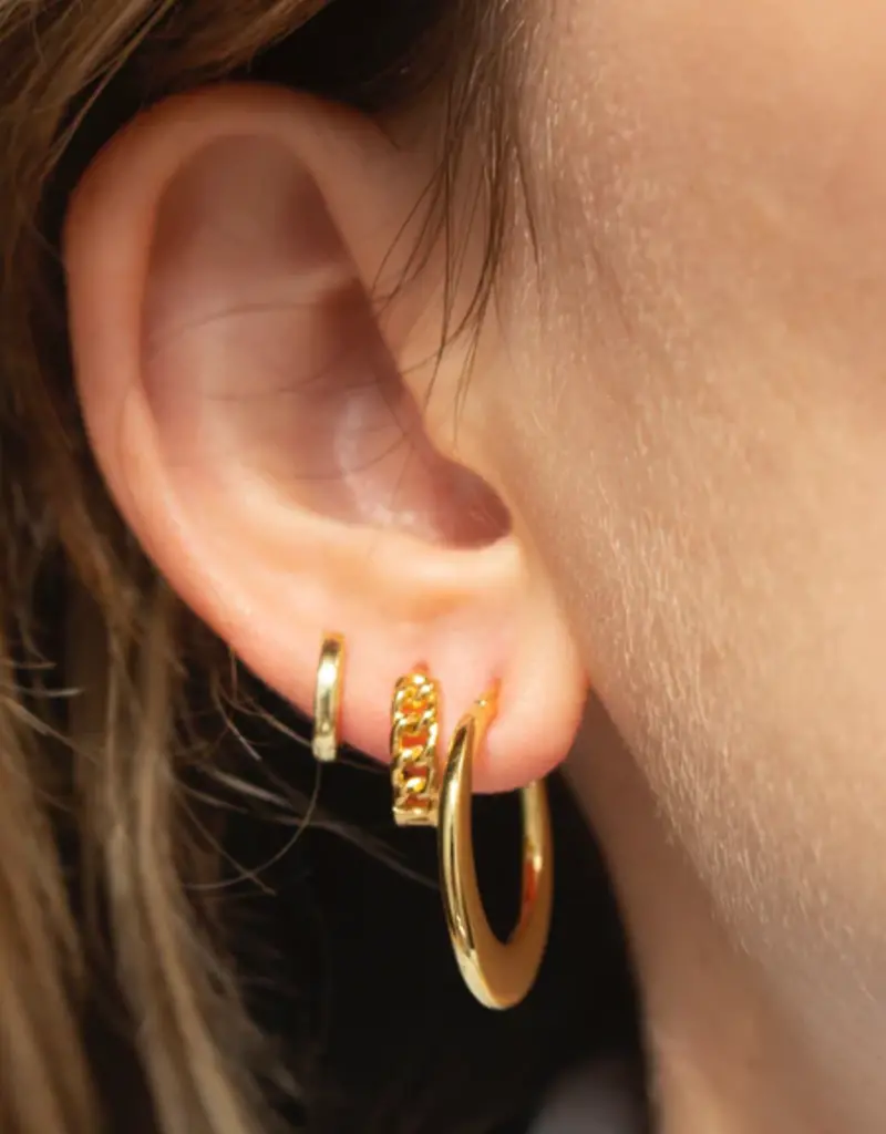 J.HOFFMAN'S Corinne Huggie- Gold