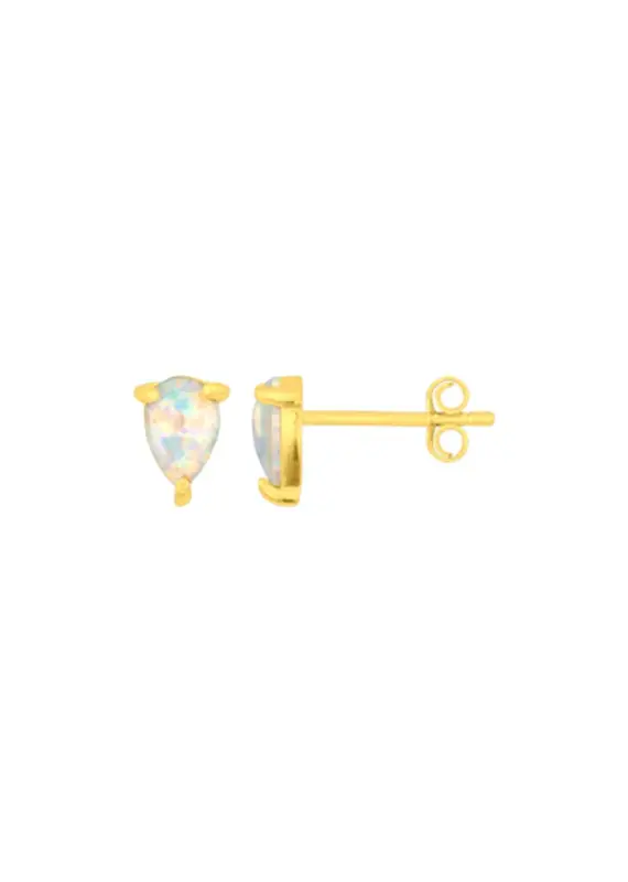 J.HOFFMAN'S Opal Studs- Gold