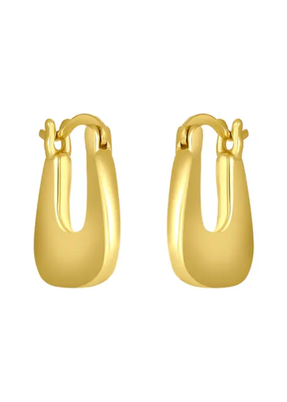 J.HOFFMAN'S Paulina Hoops- Gold