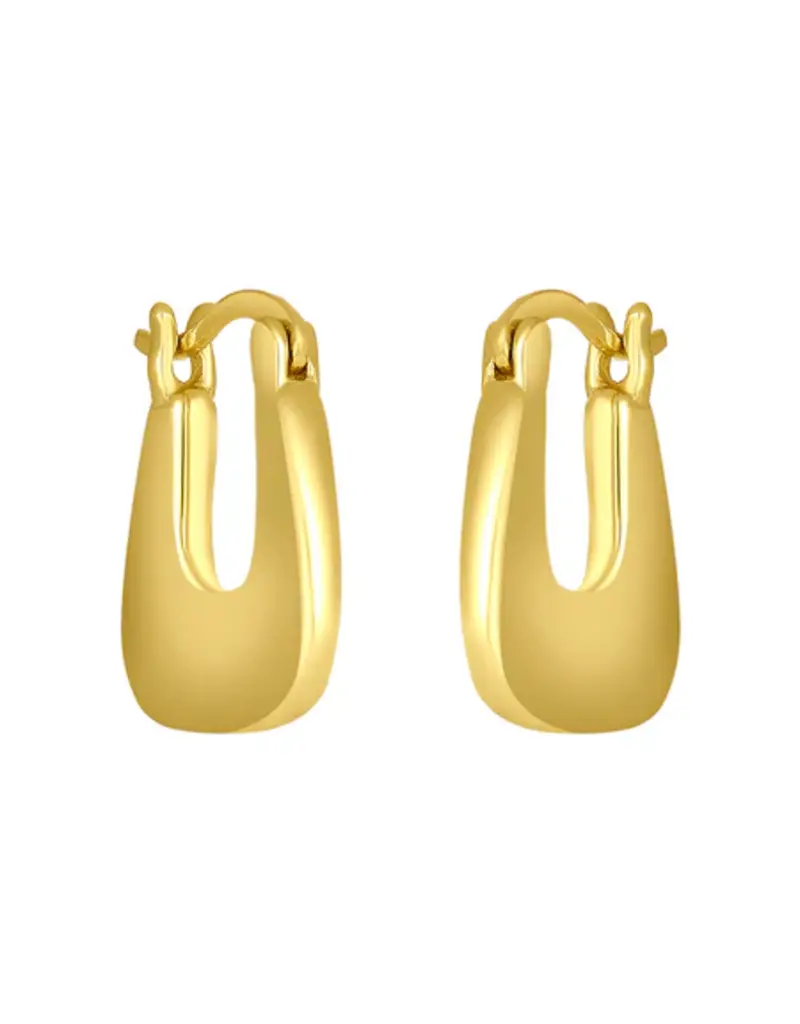 J.HOFFMAN'S Paulina Hoops- Gold