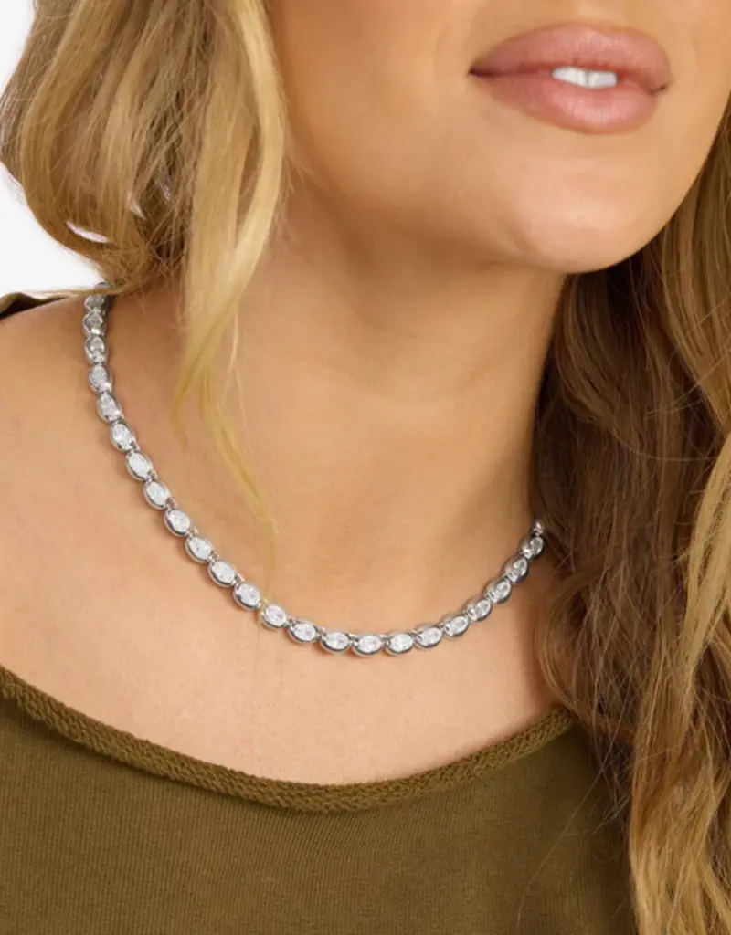 J.HOFFMAN'S She's A Boss Tennis Necklace 16'