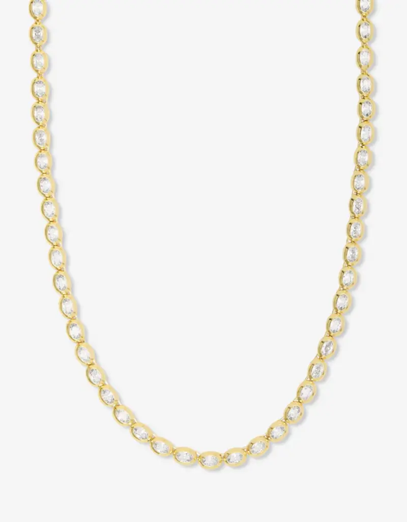 J.HOFFMAN'S She's A Boss Tennis Necklace 16'