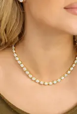 J.HOFFMAN'S She's A Boss Tennis Necklace 18'