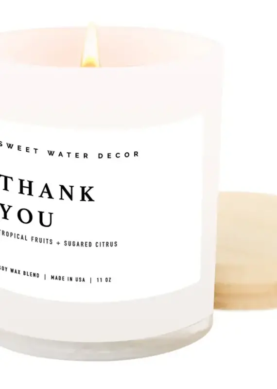 J.HOFFMAN'S Thank You Soy Candle- 11oz