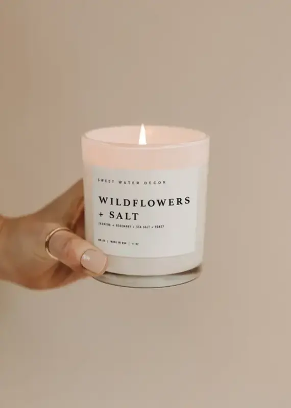 J.HOFFMAN'S Wildflowers & Salt Soy Candle- 11oz