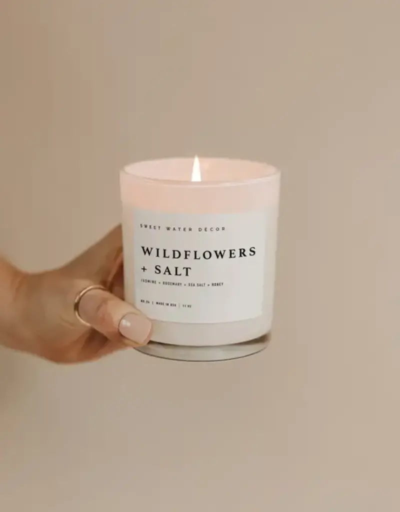 J.HOFFMAN'S Wildflowers & Salt Soy Candle- 11oz