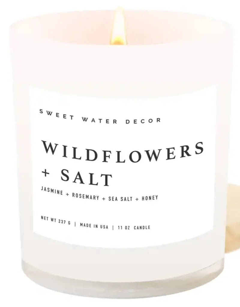 J.HOFFMAN'S Wildflowers & Salt Soy Candle- 11oz